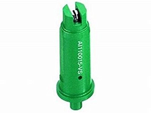 TeeJet AI110015-VS Air Induction Spray Tip, 0.13-.024 GPM, 30-100 psi, Stainless Steel - Green