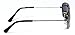 Pilot Aviator Baby Sunglasses Rectangular Metal Frame Black Lens 0-12 Months