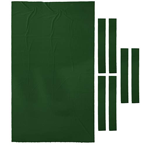Seafard Performance Pool Table Felt Billiard Cloth with 6 Cloth Strip for 9 Foot Table - Green - Thumbnail 5