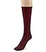 Silky Toes Women's Diabetic 3Pk Premium Soft Non-Binding Cotton Dress Socks (9-11, Navy/Dusk Blue/Burgundy -3 Pairs)