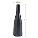 Thin Black Ceramic Bud Vase - 2.25 x 8 Inches - Aviv Single Stem Glossy Textured Vase - Modern Decor for Home or Office