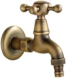 Xzfddn Antique Bronze Faucet Garden Bibcock Washing Machine Faucet Outdoor Faucet for Garden