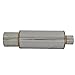 Universal Fitment Fits Universal N1 4 Inch Stainless Steel Muffler Flat Tip + Removeable Silencer by IKON MOTORSPORTS