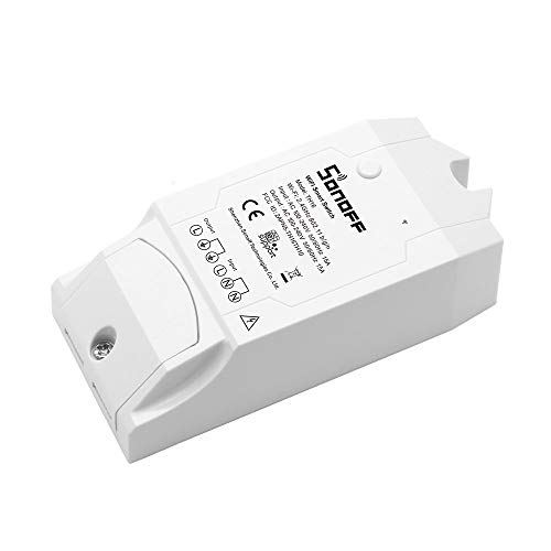 Sonoff TH16 Temperature and Humidity Monitoring WiFi Smart Switch for DIY Smart Home,Compatible with Alexa(16A)
