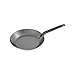 Matfer Bourgeat 062003 Black Steel Round Frying Pan, 10 1/4-Inch, Gray