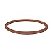 Mia Silkies Silicone Hair Elastics, Hair Ties, Hair Rubber Bands for Thick Hair, Wet Hair, Women, Athletes, Teens - Translucent Brown 10pcs