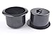 2 Pcs Black Plastic Cup Holder Insert For Sofa Boat RV Couch Recliner Poker Table