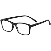 I Heart Eyewear Belmont Reading Glasses, Matte Black, 1.5