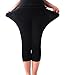 Women's Modal Lightweight Super Comfy Soft Basic Solid Color Capri Leggings