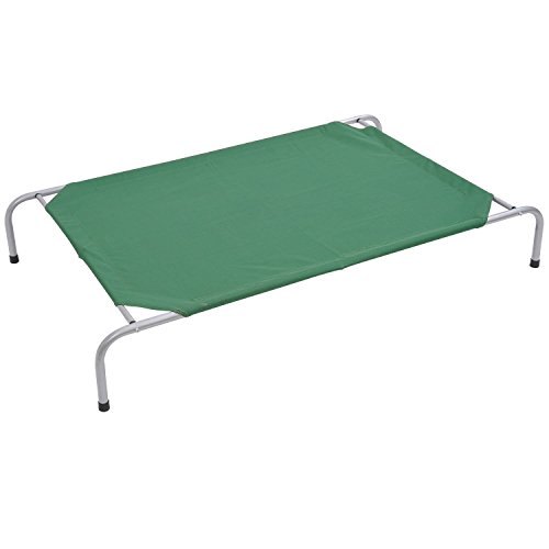 Pawhut 43" x 31" Elevated Dog Bed / Pet Cot - Green