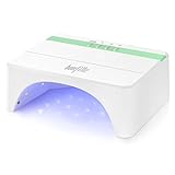 Bonfille 48W LED UV Nail Lamp for Gels Nail Polishes, Quick Drying Fingernails Toenails Curing Lamp with Auto Sensor and 4 Timer Setting (Green)