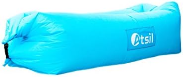 Inflatable Lounger by Atsil [With Carry Bag, Bottle Opener, Pockets, and Wind Stake!] | Outdoor Air Bean Bag and Pool Float for Beach, Traveling, Camping, and more! | Relaxation Anywhere