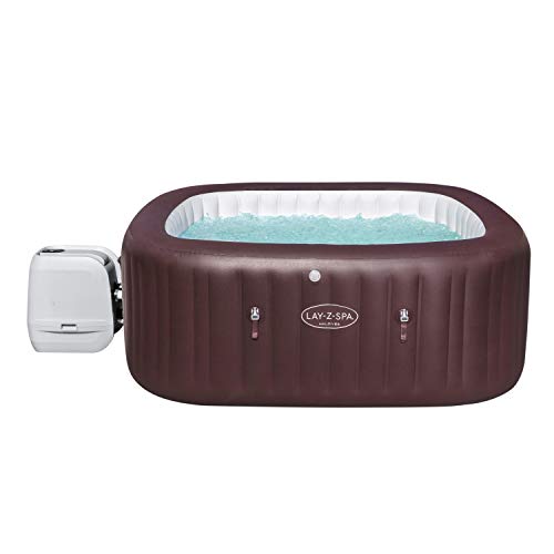 Bestway LAY-Z-SPA Maldives HydroJet Pro™ Whirlpool, 201 x 201 x 80 cm, 5-7 Personen, eckig, braun