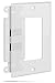 Fosmon Dual Port Gold Plated HDMI with 4K Wall Plate Face Cover for HDTV, Home Theater, DVD, Cable Satellite, PS3/PS4, Nintendo Switch