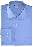 Van Heusen Men's Flex Collar Regular Fit Solid Spread Collar Dress Shirt, Periwinkle, 16.5