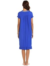 EKOUAER estilo victoriano camisón fuera del hombro pijamas Vintage Lounge Vestido S-XXL