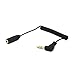 Riipoo Coiled 3.5mm Audio Extension Cable - 2-Pack 30cm Mini Coiled 3.5mm Headphone Cable, 90 Degree 1/8