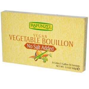 Rapunzel - Vegetable Bouillon Cubes - No Salt Added, 2.4 oz by Rapunzel