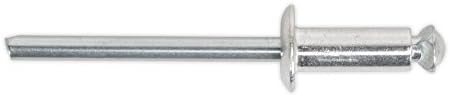 Sealey Rp4819 Aluminium Peel Back Rivet Standard Flange 4.8 X 19Mm Pack Of 200, White, 251mm x 143mm x 46mm