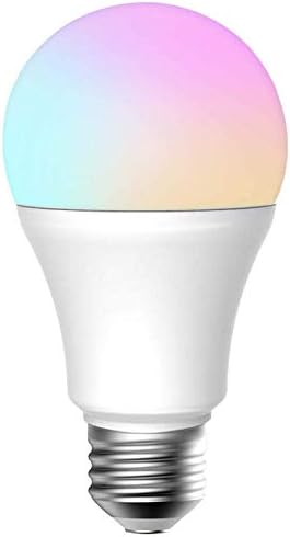 WiFi Smart Bulb Compatible with Alexa,Google Home Dimmable E27 Screw RGB 4.5W Equivalent to 40W Led Light Bulb with E40 to E27 Converter