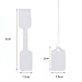Canomo 520 Pieces Blank Jewelry Price Tags Stickers and 500 Pieces String Jewelry Price Label for Jewelry Display, Rectangle Shape, White