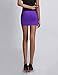 NEARKIN (NKNKW3S) Beloved Womens Waistband Double Elastic Layered Mini Skirt PURPLE US M(Tag size L)