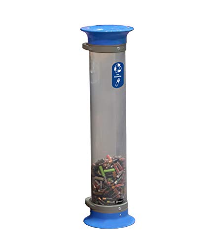 Glasdon C-Thru 15Q Battery Recycling Bin - Blue