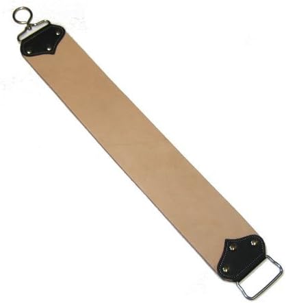 Leather Barber Strop, Straight Razor Shaving Strop (3 X 21.5) by Garos Goods
