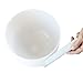 432 hz Crystal Singing Bowl Heart Chakra 10 inch F Note Pure Quartz with Guide and Mallet