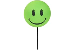 Tenna Tops Fun Happy Smiley Face Lime Green Car Decor Antenna Ball Auto Accessory