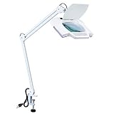 AW 5X Diopter Magnifying Lamp Clamp On Desk Lamp Light Magnifier Facial Skin Beauty Salon Jewelry Reading