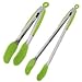 Progressive International 16 Inch Silicone Gripper Tongs, Greem