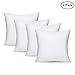 EVERMARKET Square Sham Stuffer Hypo-Allergenic Poly Pillow Form Insert Pure White, 16
