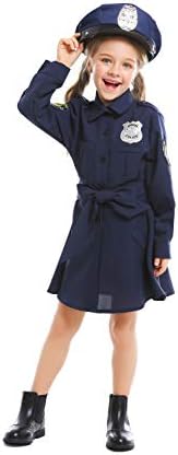 Girl's Cop Cutie Costume Halloween Police Costumes Cosplay Dress Up Set