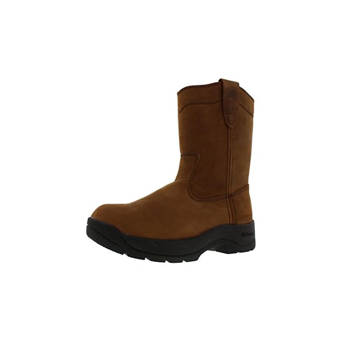 Steel Toe Work Boot,Brown 
