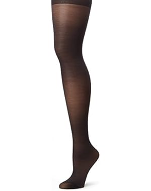 womens Alive Full Support Control Top Reinforced Toe Pantyhose(00810)-Jet-A