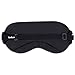 Kimkoo Silk Sleep Mask-Block Out Light Perfectly,Eye Mask for Sleeping for Women and Men,Soft and Adjustable Sleep Masks,Blindfold Black
