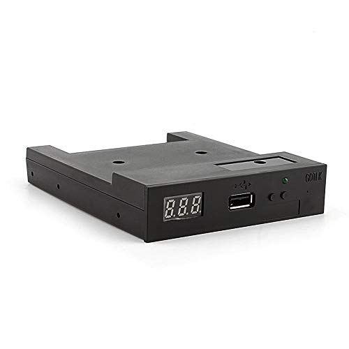 CLAUKING USB External Floppy Disk Drive, 3.5" Floppy & Tape Drives 1.44MB Sfr1m44-u100k Updated Version USB Flash Disk Floppy Drive Emulator with Screws Black - Thumbnail 5