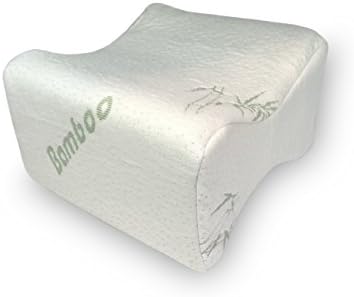 Bamboo Covered Memory Foam Knee Positioning Pillow with extra Aloe Vera cover