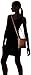 Goson Genuine Leather Organizer Womens Crossbody Bag Dark Brown