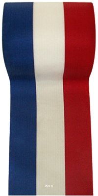 Artificielles - Ribbon in French Flag Colours - Width 66mm - 25m Roll