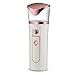 BestFire Nano Ionic Facial Steamer Portable Handy Nano Moisture Sprayer Cool Mist Facial Mister with Power Bank USB Rechargeable Mini Beauty Skin Care Instrument