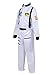 Haorugut Astronaut Costume for Kids Space Suit Role Play Dress up Costume White XL
