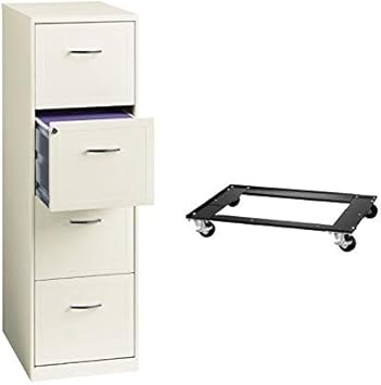Amazon Com 4 Drawer Vertical File Cabinet And Commercial Cabinet Dolly Office Products