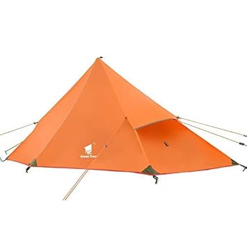 GEERTOP Kuppelzelt Rucksack Zelt Minipack 20D Ultralight - 210 x 90 x 105 cm - Eine Personen 3 Saison für Camping Wandern Kle