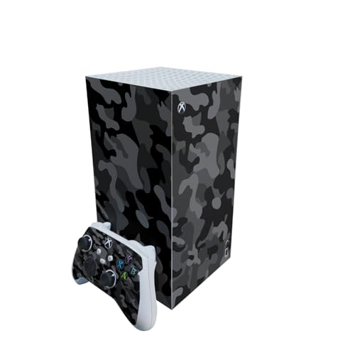 Gaming Skin Compatible with Microsoft Xbox Series X Digital Edition Bundle - Bl…