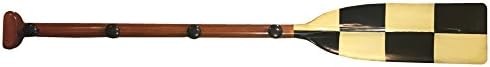 Checkerboard Lake Beach House Oar Coat Rack - 47-in