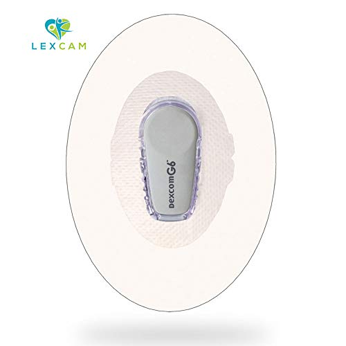 Lexcam G6 Adhesive Patch (30Pack) Waterproof Adhesive, CGM