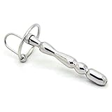 Tear Drop Male Genital Wand, Smooth Surgical Steel Hollow Cum Through Urethral Plug