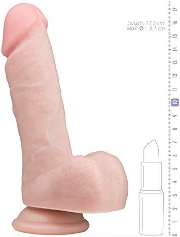 EasyToys Dildo Collection, Real Dong with Beautiful Acorn for Real Feel, 17.5 cm, Flesh, 100 Percent Phthalate-Free Soft PVC, Lifelike Realistic Dong with Suction Cup - Image 5